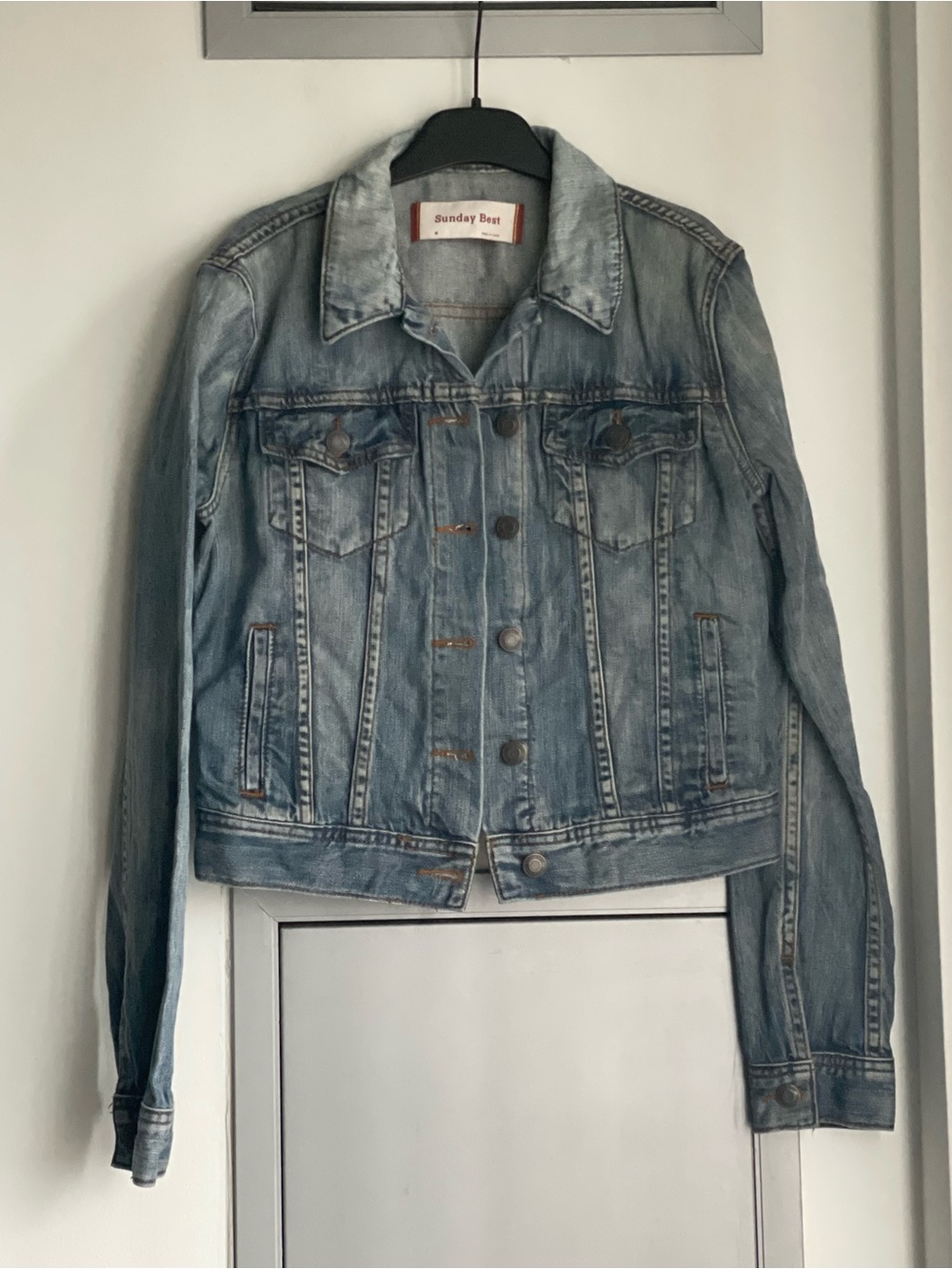 SUNDAY BEST Light-wash Blue Denim Jacket